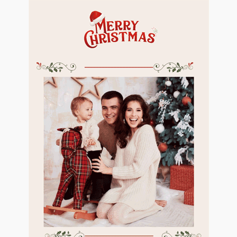 Christmas Family Card Animated Gif eCard